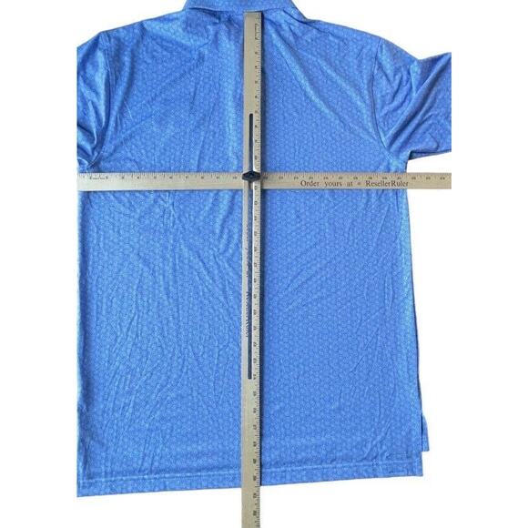 NWT Turtleson Vincent Tortoise Shell Performance Polo Amateur Players Blue Med - Picture 8 of 10